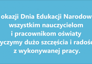 Życzenia dla pracowników oświaty